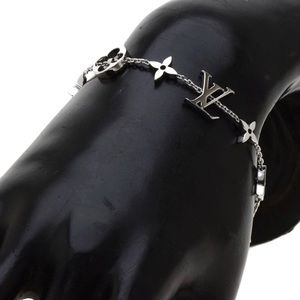 Louis Vuitton Monogram Bracelet K18 White Gold :